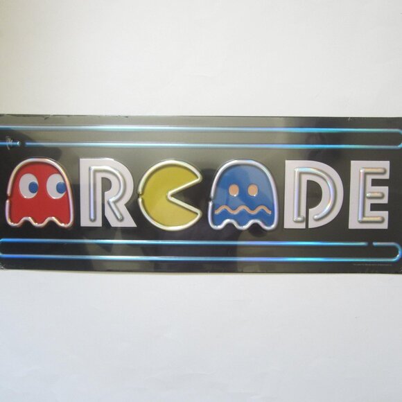 Pac Man Arcade Home Metal Sign Garage - Picture 2 of 4